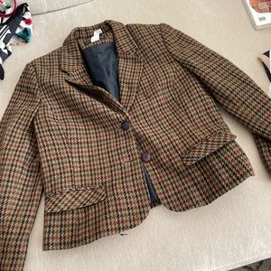 Vintage like plaid blazer